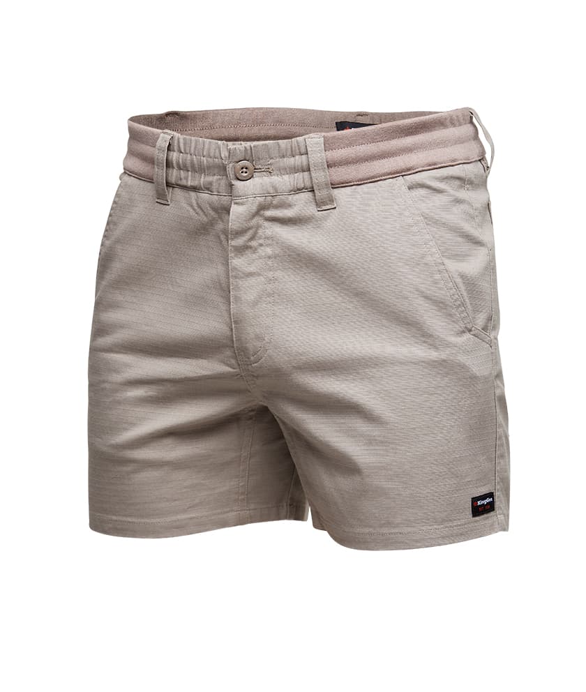 KingGee Mens Comfort Waist Short Short (Desert)