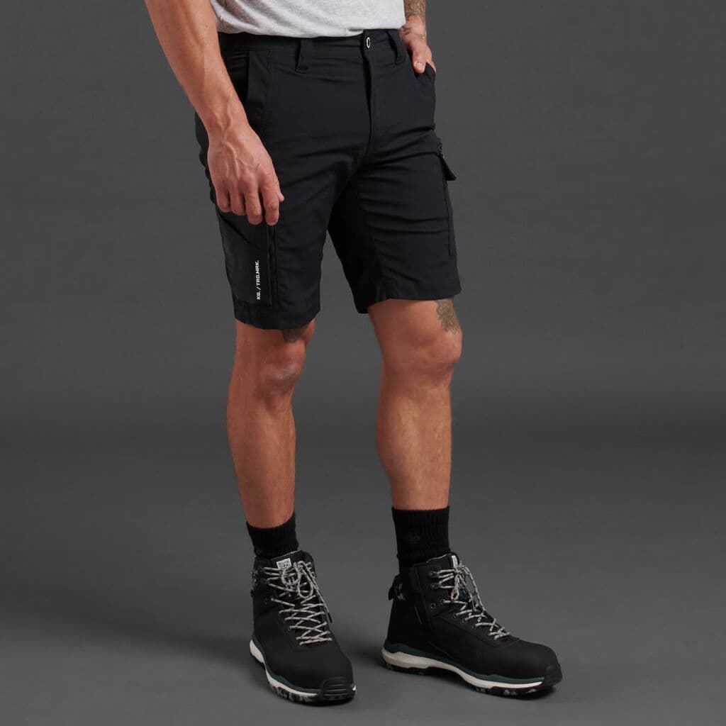 KingGee Mens Trademark Cargo Short (Black)_2