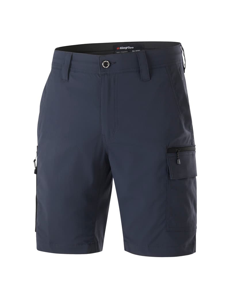 KingGee Mens Trademark Cargo Short (Blue/Slate)_1