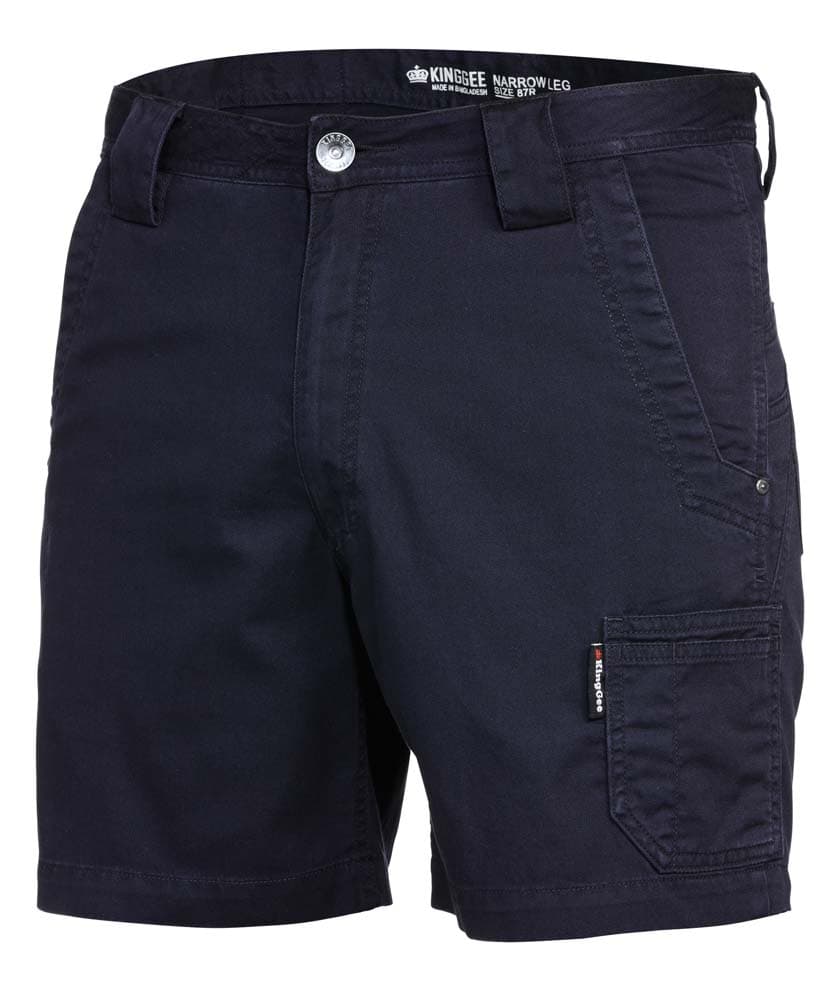 KingGee Mens Tradie Summer Short Short (Oiled Navy)