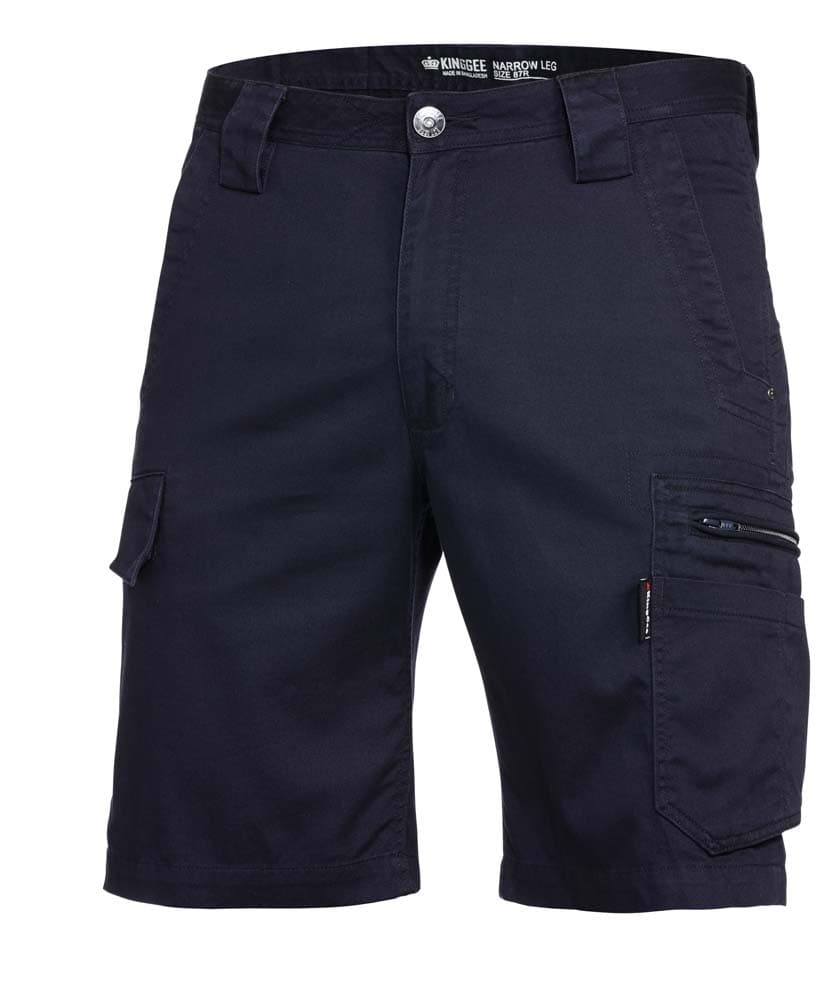 KingGee Mens Tradie Summer Short (Oiled Navy)