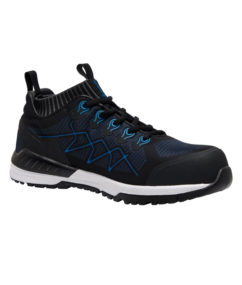 KingGee Mens Vapour Knit (Black/Blue)