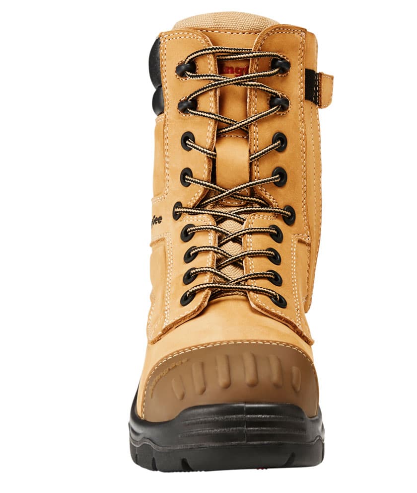 KingGee Mens Phoenix 8Z Side Zip Boot Nubuck (Wheat)_2