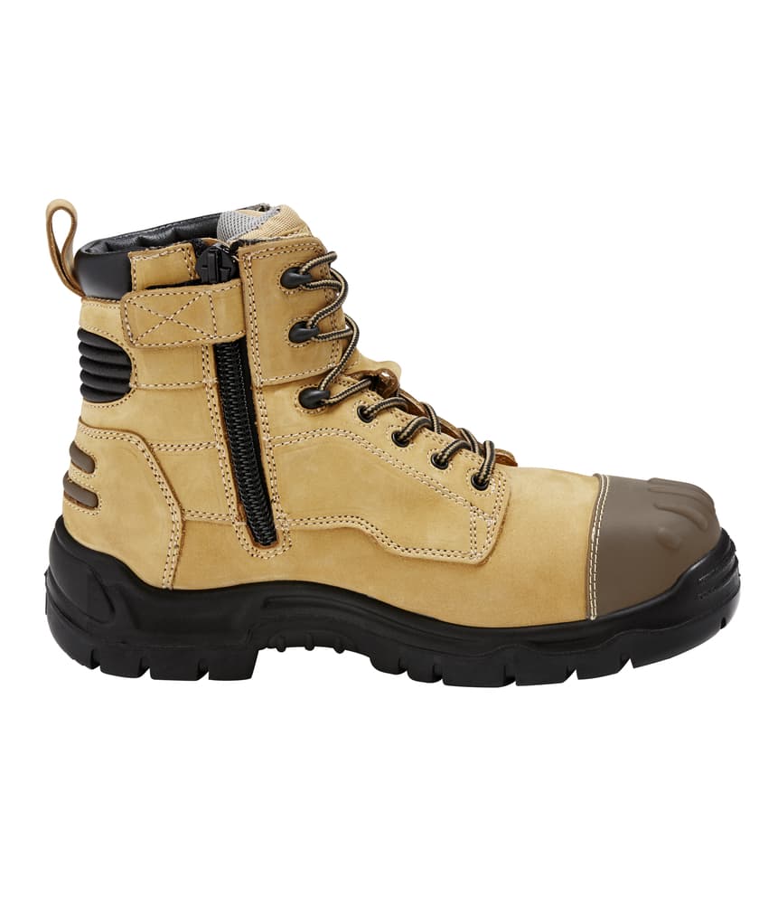 KingGee Mens Phoenix 6Z Side Zip Boot (Wheat)_2