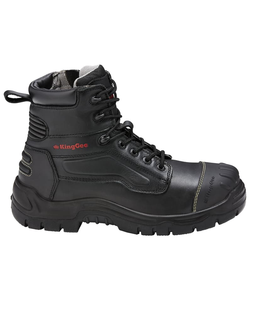 KingGee Mens Phoenix 6Z Side Zip Boot (Black)_1