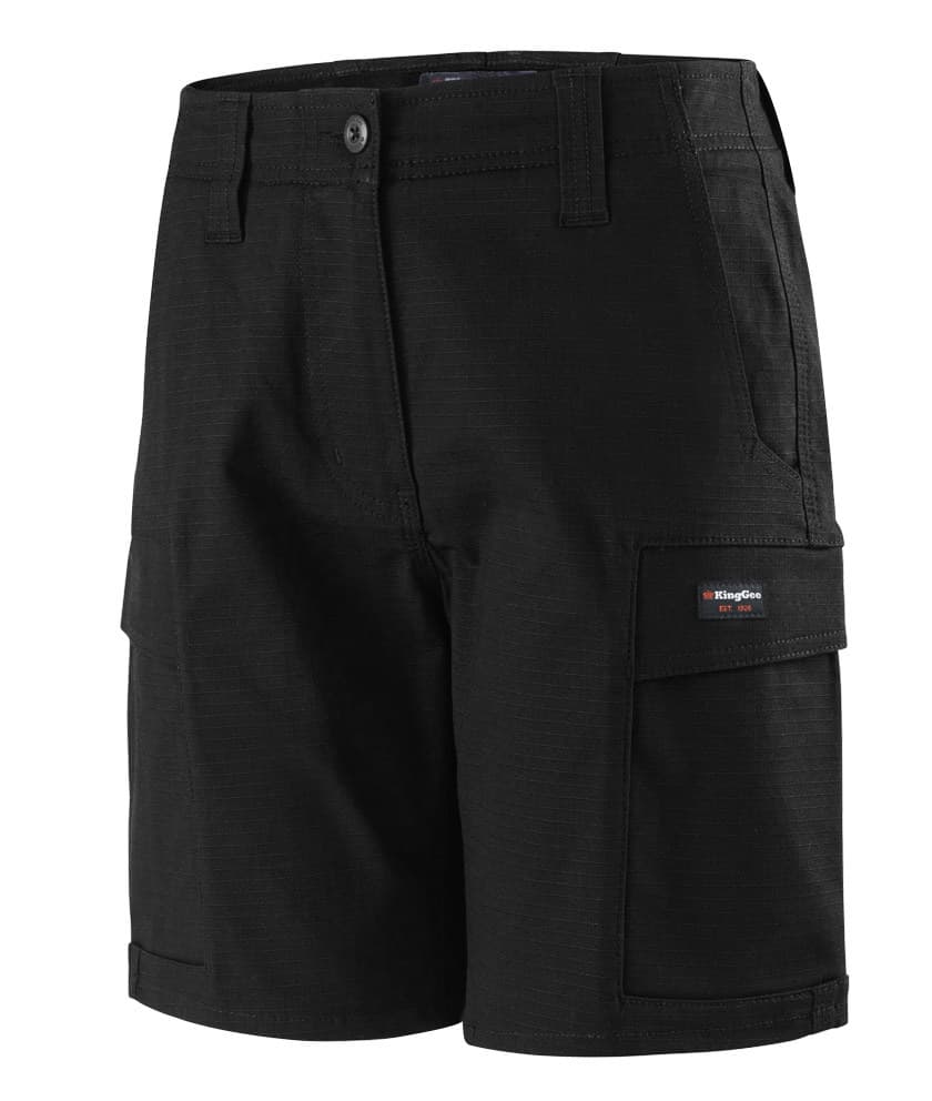 KingGee Womens Workcool Pro Short (Black)