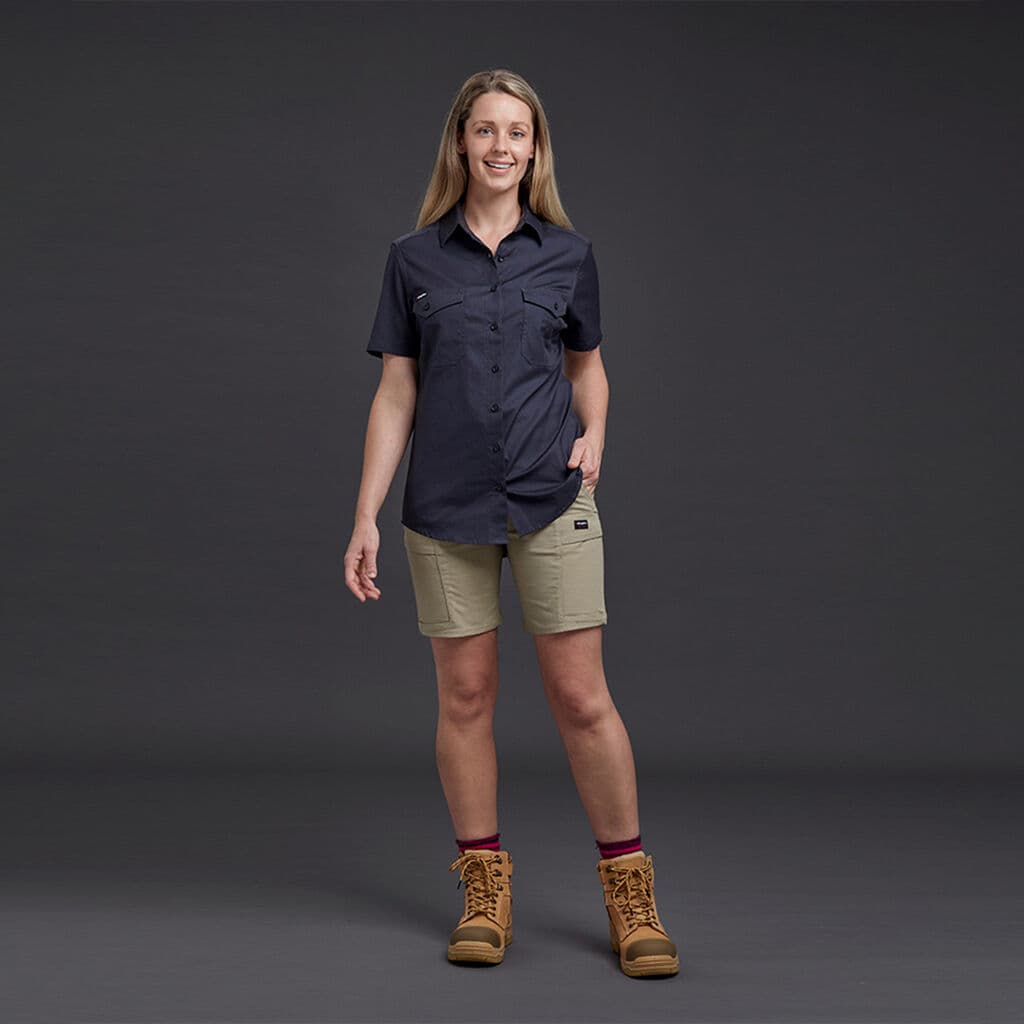 KingGee Womens Workcool Pro Short (Khaki)_3