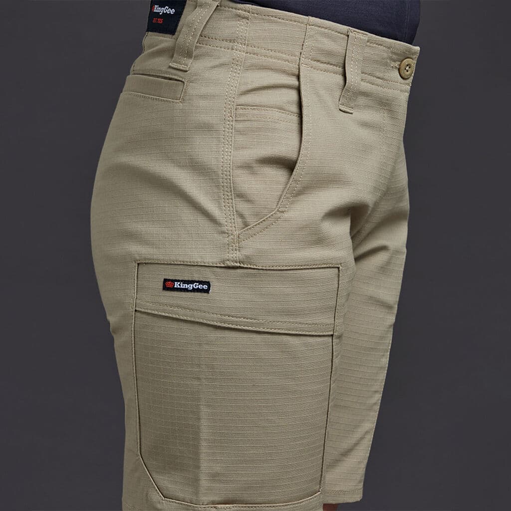 KingGee Womens Workcool Pro Short (Khaki)_4