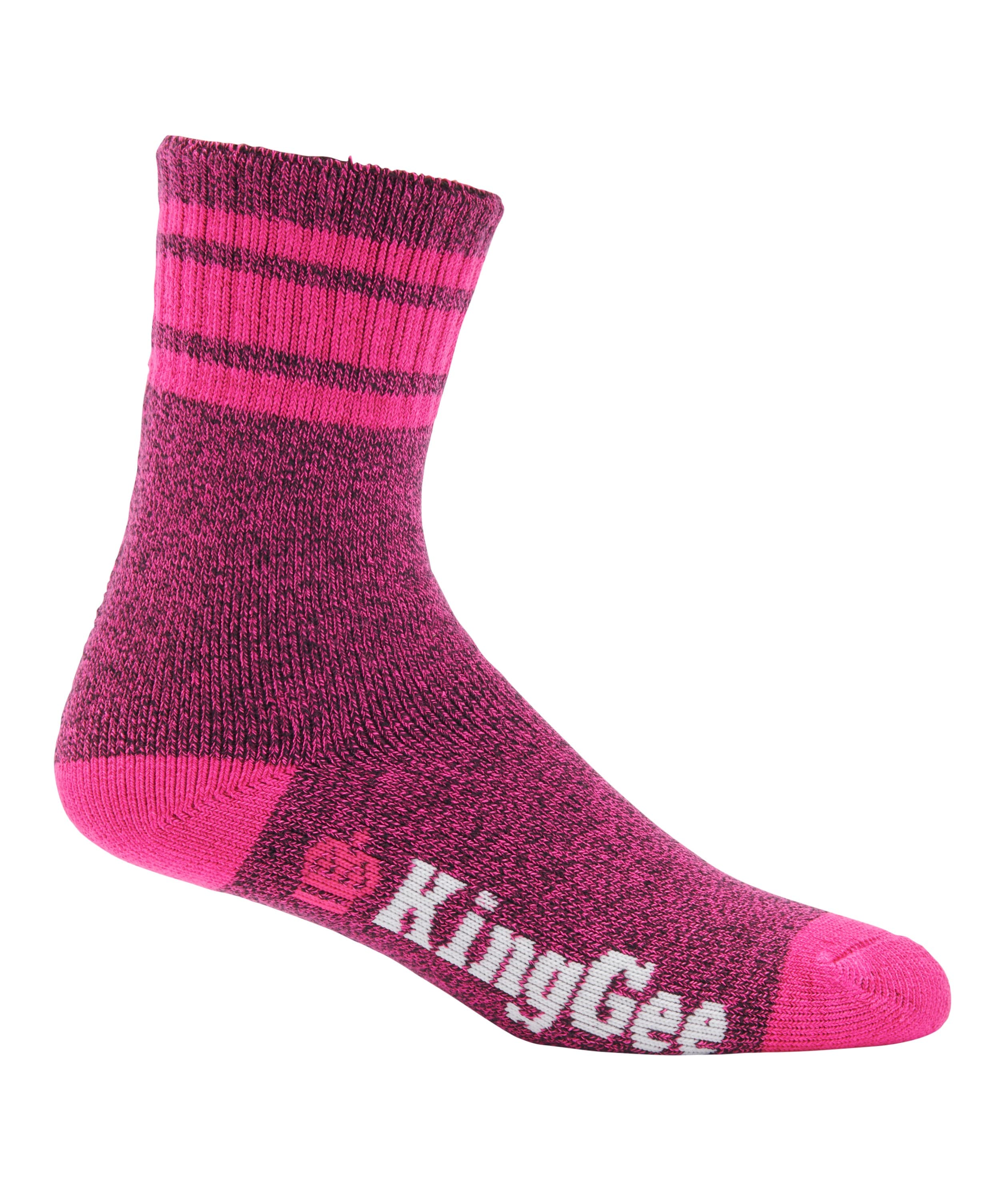 KingGee Womens 3 Pack Bamboo Socks (Pink/Marle)_1