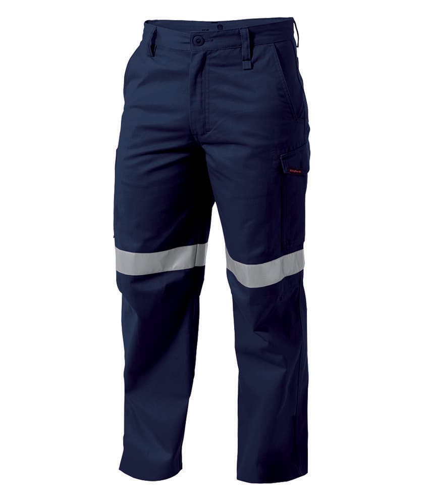 KingGee Mens Reflective Workcool 1 Pants (Navy)