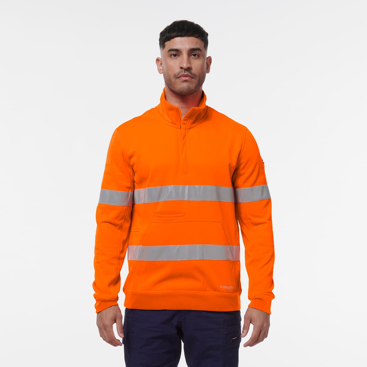 KingGee Reflective 1/4 Zip Fleece (Orange)