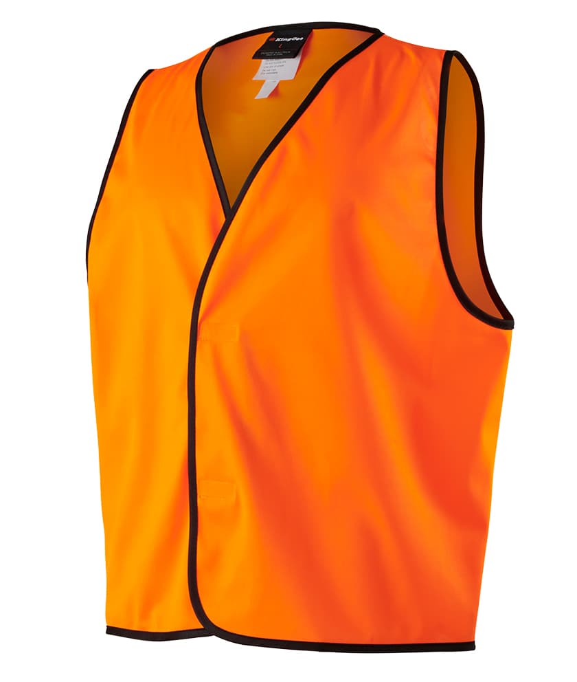 KingGee Unisex Hi Vis Vest (Hi-Vis Orange)