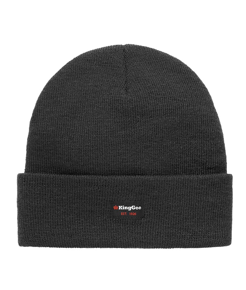 KingGee Tradies Beanie (Charcoal)